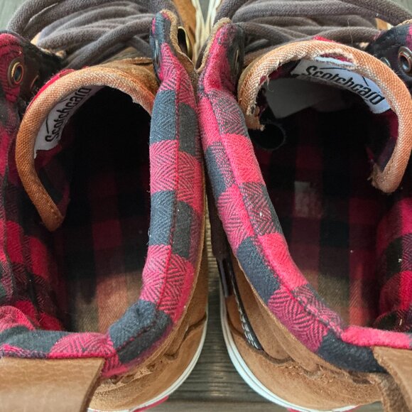 Vans Sk8-Hi MTE Scotchgard Suede High Tops – Brown & Plaid, M8-5/W10 - Picture 6 of 15